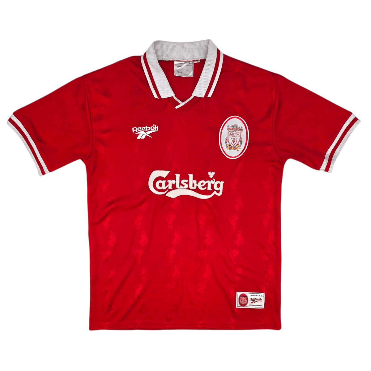 1996/98 Liverpool Home Football Shirt (L) Reebok 10 Barnes - Football Finery - FF302511