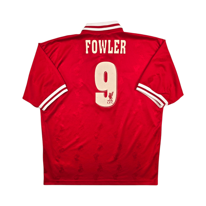 1996/98 Liverpool Home Football Shirt (L) Reebok 9 Fowler - Football Finery - FF304671