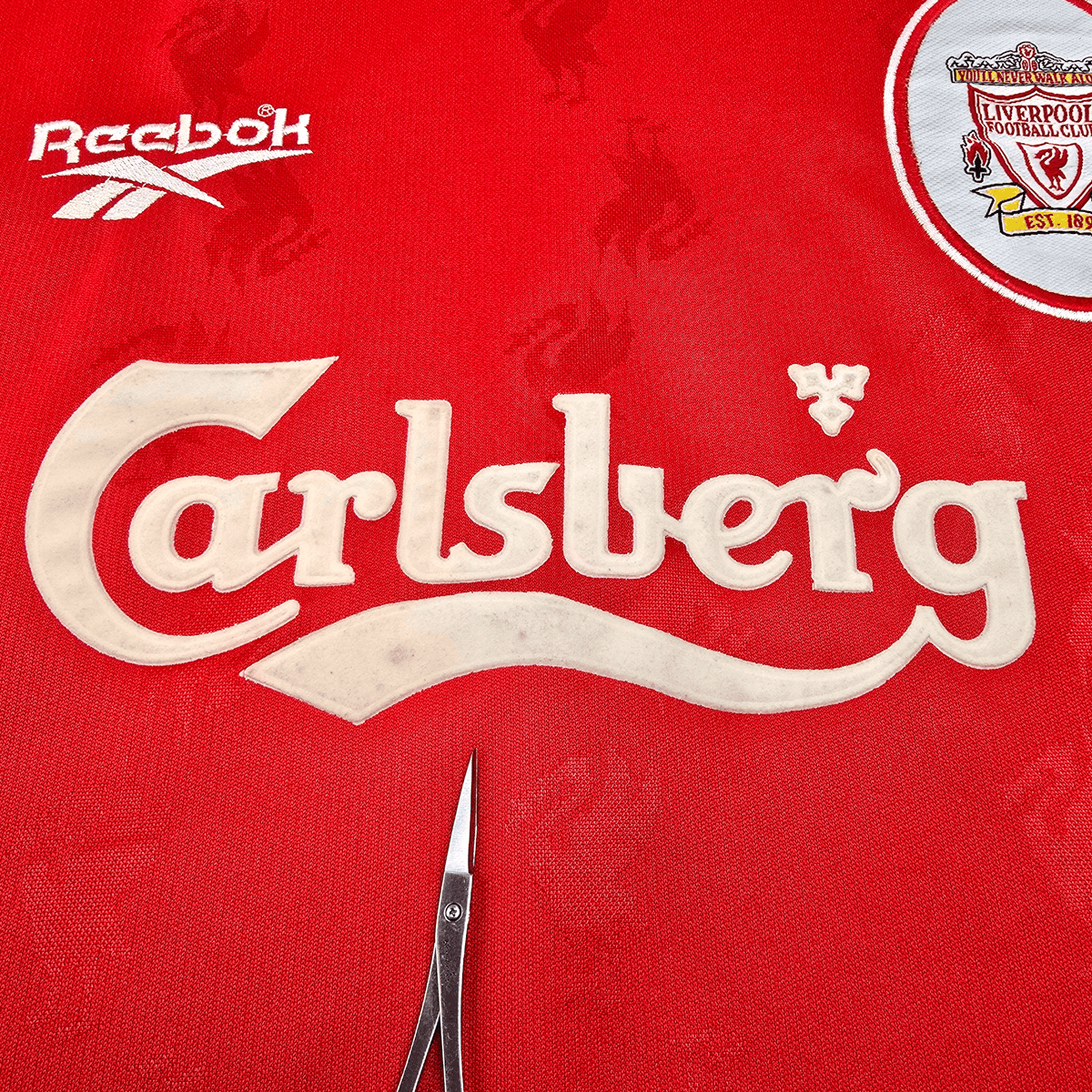 1996/98 Liverpool Home Football Shirt (L) Reebok 9 Fowler - Football Finery - FF304671