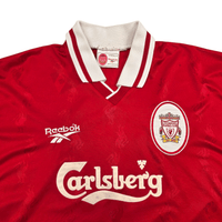 1996/98 Liverpool Home Football Shirt (L) Reebok 9 Fowler - Football Finery - FF304671