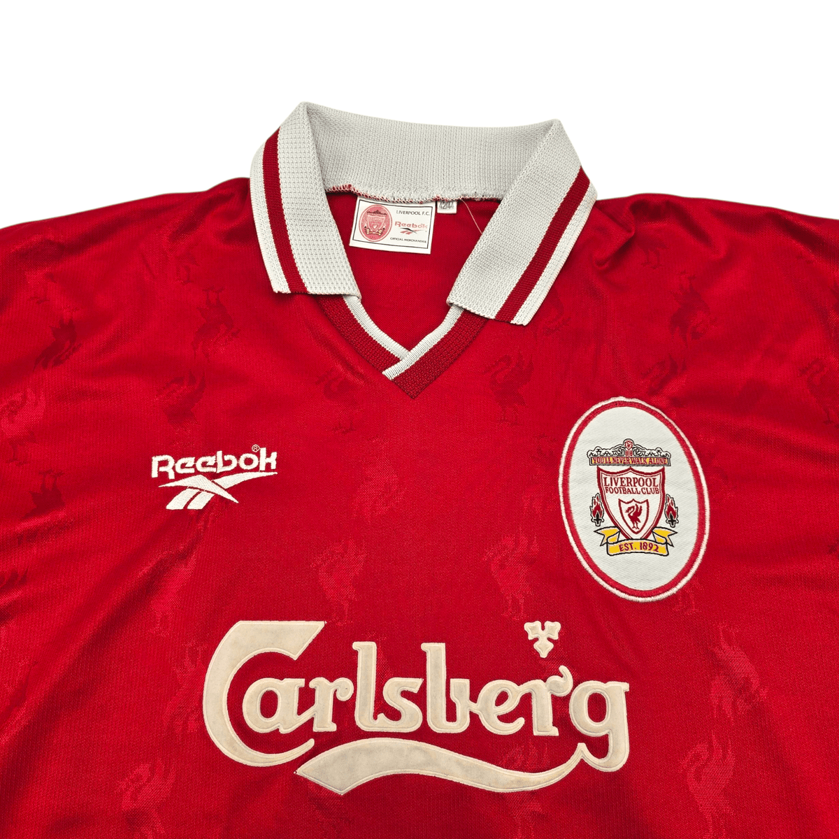 1996/98 Liverpool Home Football Shirt (L) Reebok - Football Finery - FF301199