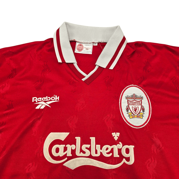 1996/98 Liverpool Home Football Shirt (L) Reebok - Football Finery - FF301199