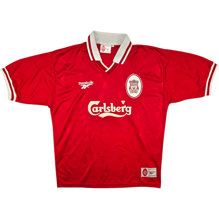 1996/98 Liverpool Home Football Shirt (L) Reebok - Football Finery - FF301199