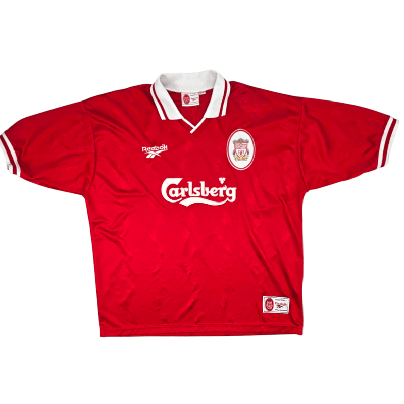 1996/98 Liverpool Home Football Shirt (XL) Reebok #9 Fowler - Football Finery - FF300522