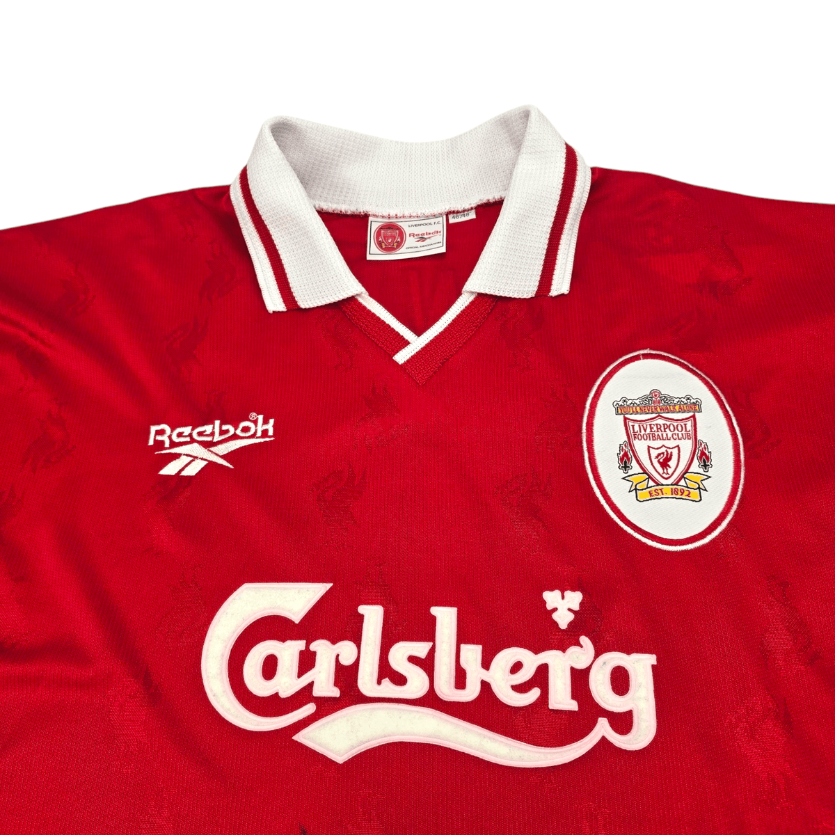 1996/98 Liverpool Home Football Shirt (XL) Reebok #9 Fowler - Football Finery - FF300522