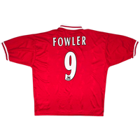 1996/98 Liverpool Home Football Shirt (XL) Reebok #9 Fowler - Football Finery - FF300522