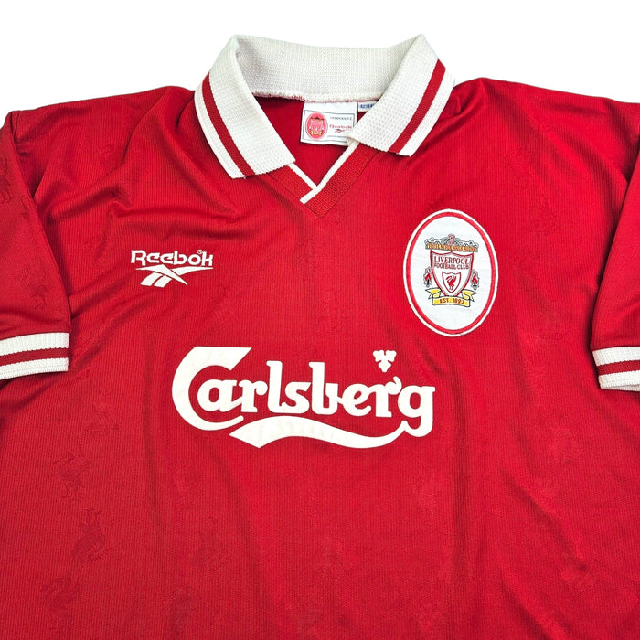 1996/98 Liverpool Home Football Shirt (XL) Reebok - Football Finery - FF203721