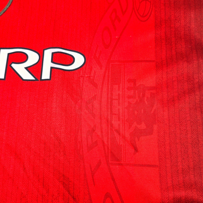 1996/98 Manchester United Home Football Shirt (L) Umbro #10 Beckham - Football Finery - FF204211