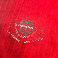 1996/98 Manchester United Home Football Shirt (L) Umbro #10 Beckham - Football Finery - FF204211