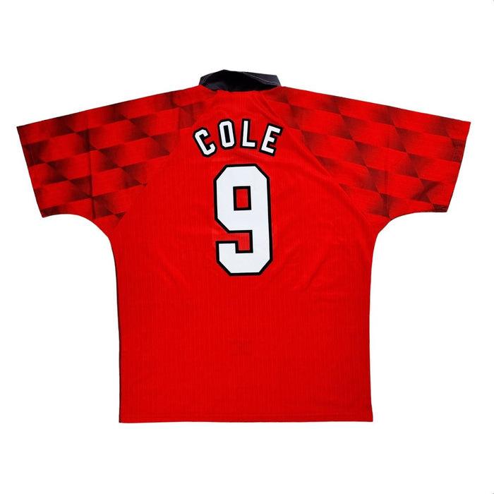 1996/98 Manchester United Home Football Shirt (L) Umbro #9 Cole - Football Finery - FF203075