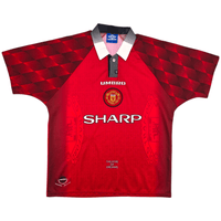 1996/98 Manchester United Home Football Shirt (L) Umbro - Football Finery - FF302081