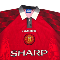 1996/98 Manchester United Home Football Shirt (L) Umbro - Football Finery - FF302081