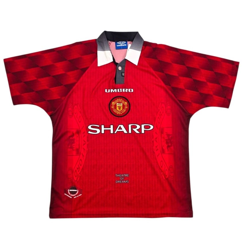 1996/98 Manchester United Home Football Shirt (L) Umbro - Football Finery - FF305541