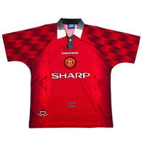 1996/98 Manchester United Home Football Shirt (L) Umbro - Football Finery - FF305541