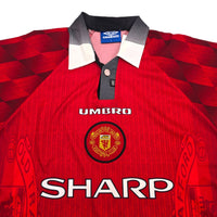 1996/98 Manchester United Home Football Shirt (L) Umbro - Football Finery - FF305541