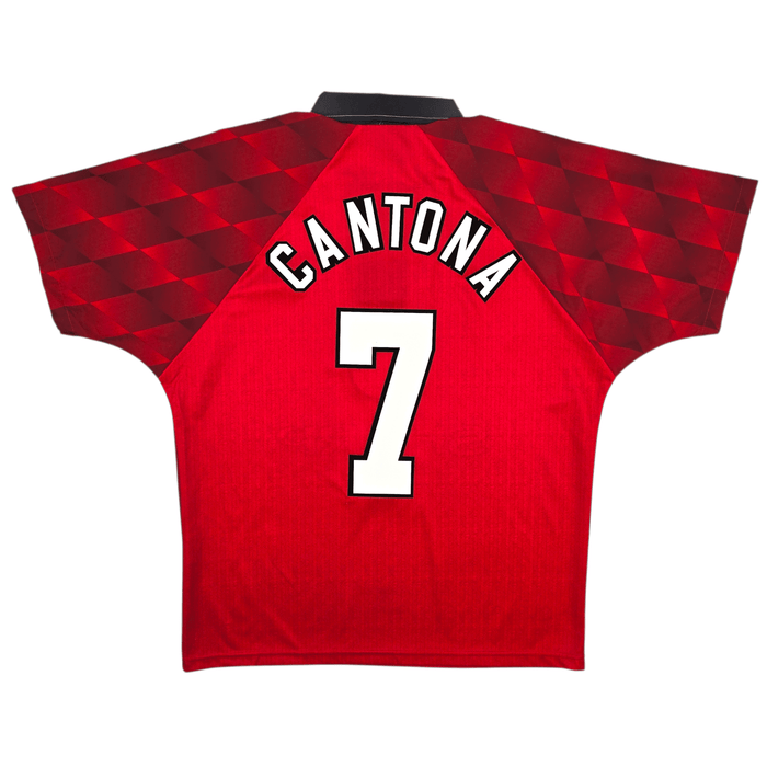 1996/98 Manchester United Home Football Shirt (M) Umbro 7 Cantona - Football Finery - FF302556