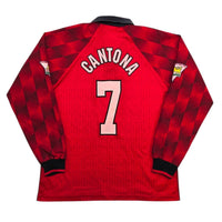1996/98 Manchester United Home Football Shirt (M) Umbro 7 Cantona - Football Finery - FF306790