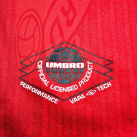1996/98 Manchester United Home Football Shirt (M) Umbro 7 Cantona - Football Finery - FF306790