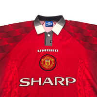 1996/98 Manchester United Home Football Shirt (M) Umbro - Football Finery - FF302120