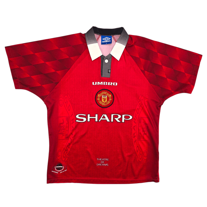 1996/98 Manchester United Home Football Shirt (M) Umbro - Football Finery - FF302120