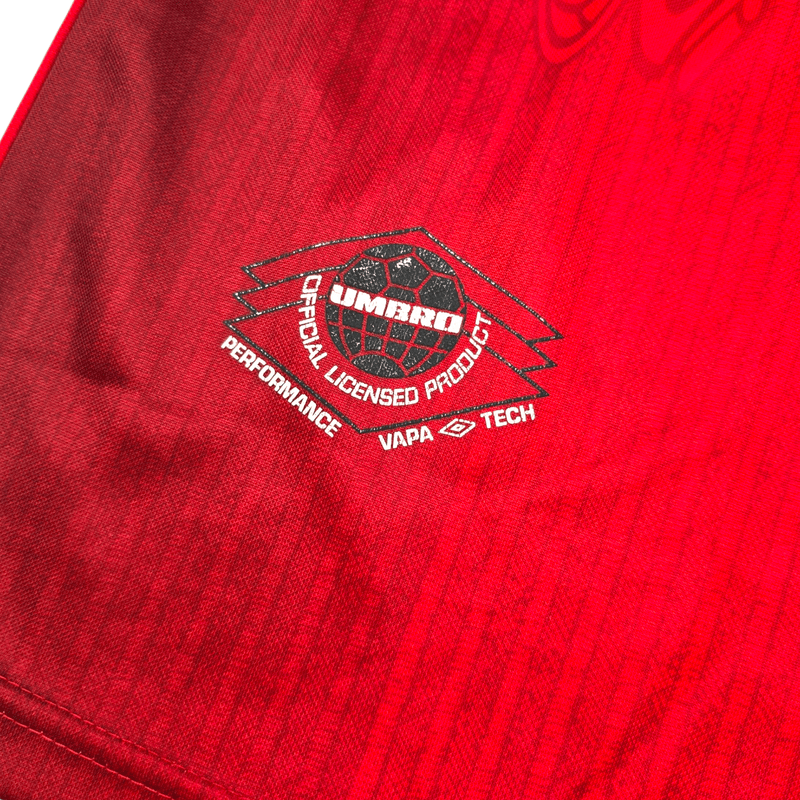 1996/98 Manchester United Home Football Shirt (XL) Umbro 7 Cantona - Football Finery - FF302616