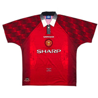 1996/98 Manchester United Home Football Shirt (XL) Umbro - Football Finery - FF204289