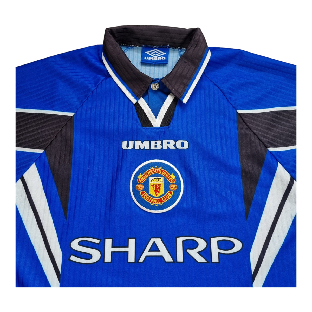 1996/98 Manchester United Third Football Shirt (L) Umbro #7 Cantona - Football Finery - FF202356