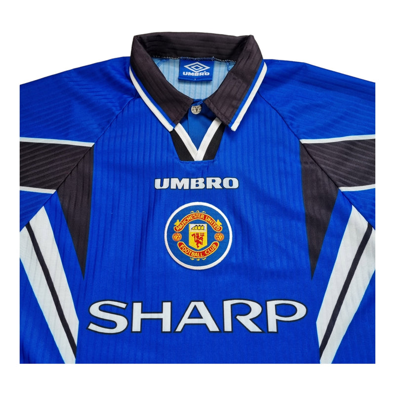 1996/98 Manchester United Third Football Shirt (L) Umbro #7 Cantona - Football Finery - FF202356