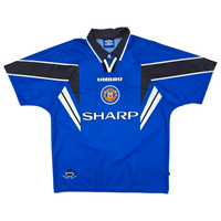 1996/98 Manchester United Third Football Shirt (XL) Umbro 10 Beckham - Football Finery - FF301848