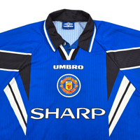1996/98 Manchester United Third Football Shirt (XL) Umbro 7 Beckham - Football Finery - FF303840