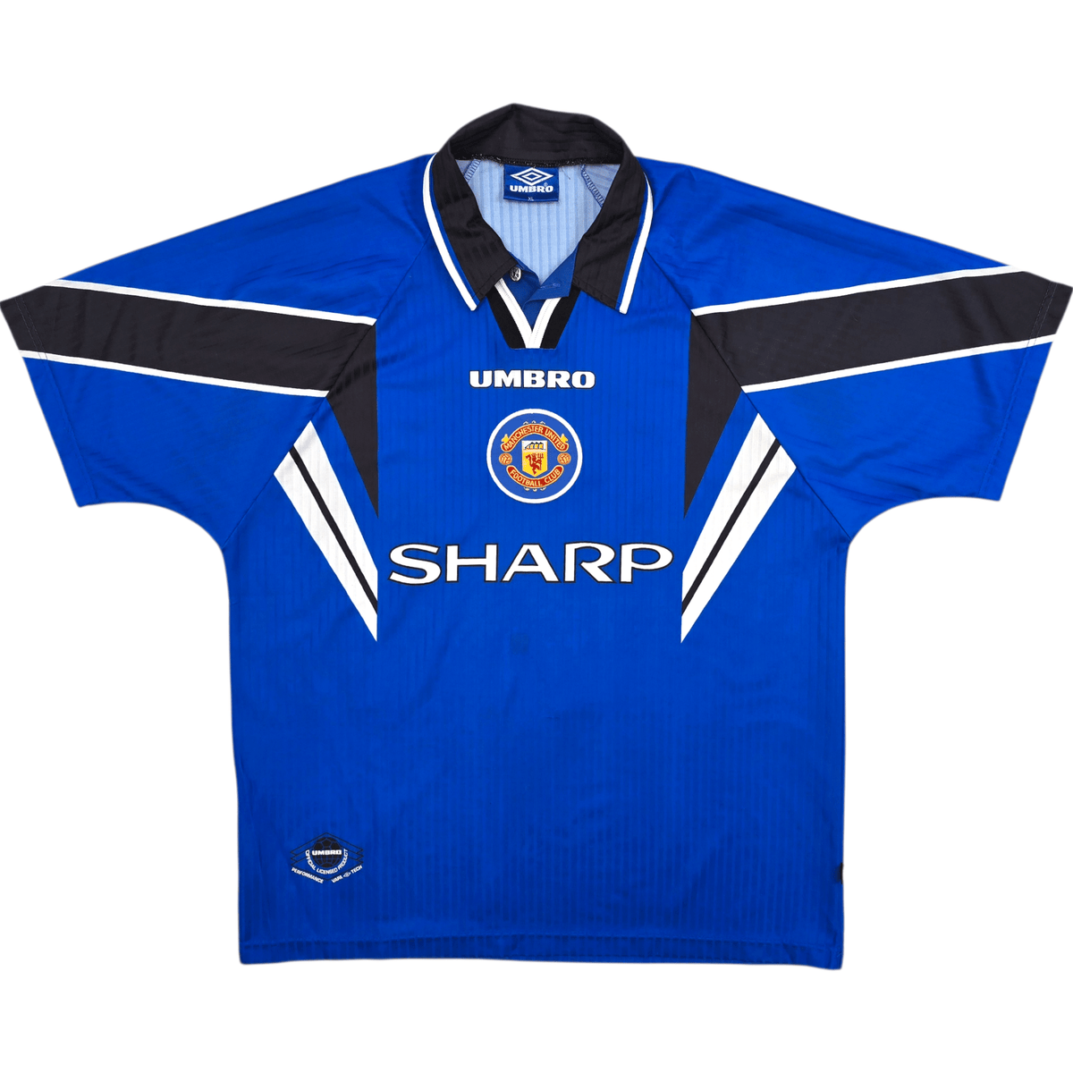 1996/98 Manchester United Third Football Shirt (XL) Umbro 7 Beckham - Football Finery - FF303840