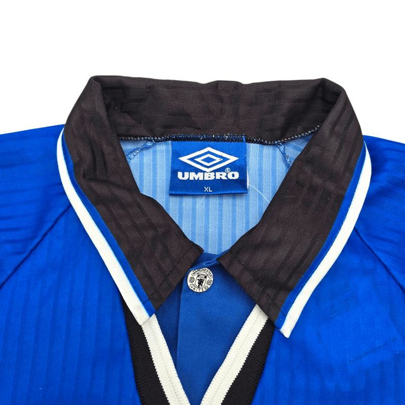 1996/98 Manchester United Third Football Shirt (XL) Umbro 7 Cantona - Football Finery - FF301678