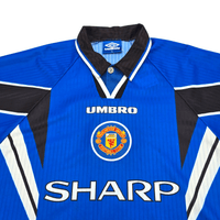 1996/98 Manchester United Third Football Shirt (XL) Umbro 7 Cantona - Football Finery - FF301678