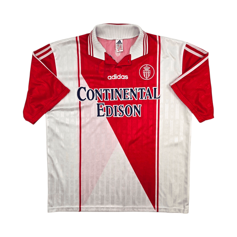1996/98 Monaco Home Football Shirt (XL) Adidas - Football Finery - FF304502