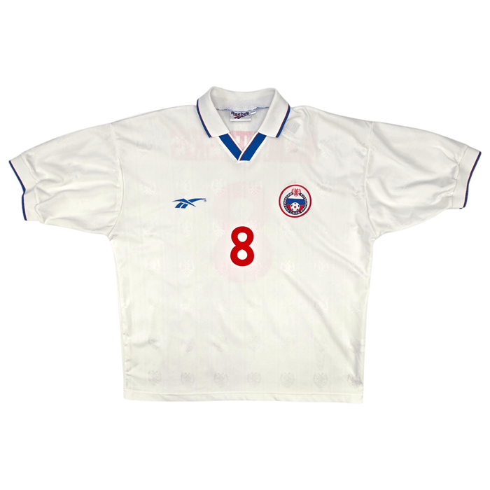 1996/98 Russia Home Football Shirt (2XL) Reebok 8 Kanchelskis - Football Finery - FF301944