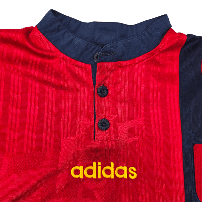 1996/98 Spain Home Football Shirt (XL) Adidas 21 Luis Enrique - Football Finery - FF302883