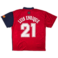 1996/98 Spain Home Football Shirt (XL) Adidas 21 Luis Enrique - Football Finery - FF302883