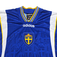 1996/98 Sweden Away Football Shirt (XL) Adidas - Football Finery - FF304485