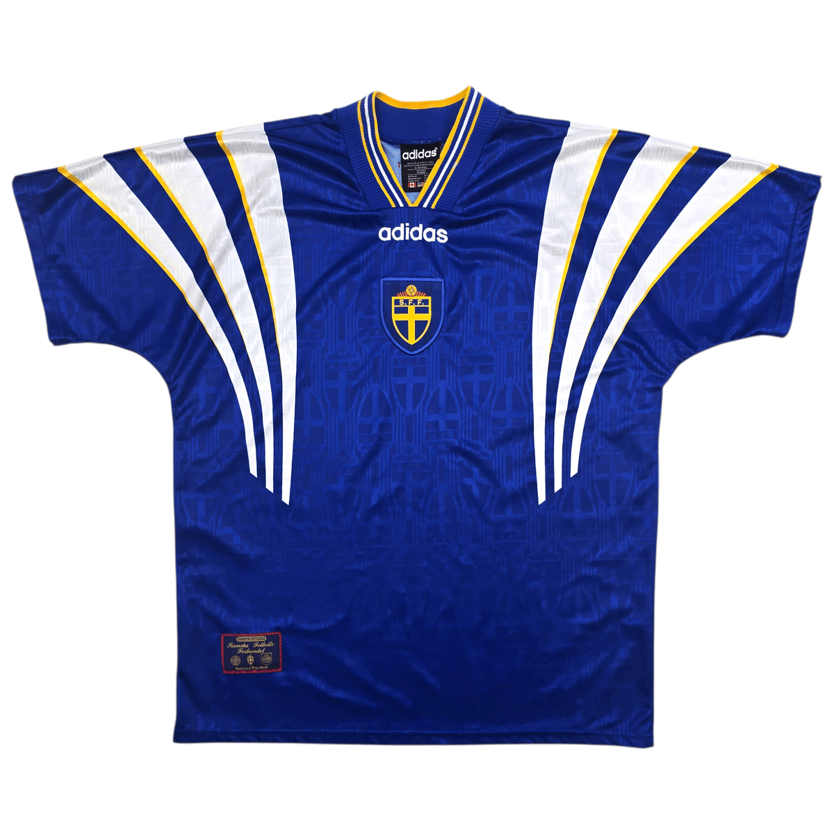 1996/98 Sweden Away Football Shirt (XL) Adidas - Football Finery - FF304485