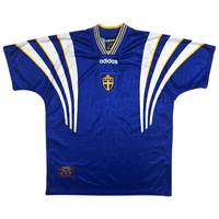 1996/98 Sweden Away Football Shirt (XL) Adidas - Football Finery - FF304485