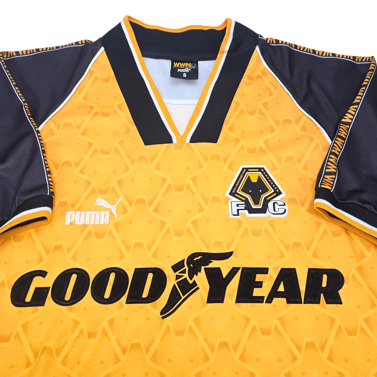 1996/98 Wolverhampton Wanderers Home Football Shirt (S) Puma - Football Finery - FF302716