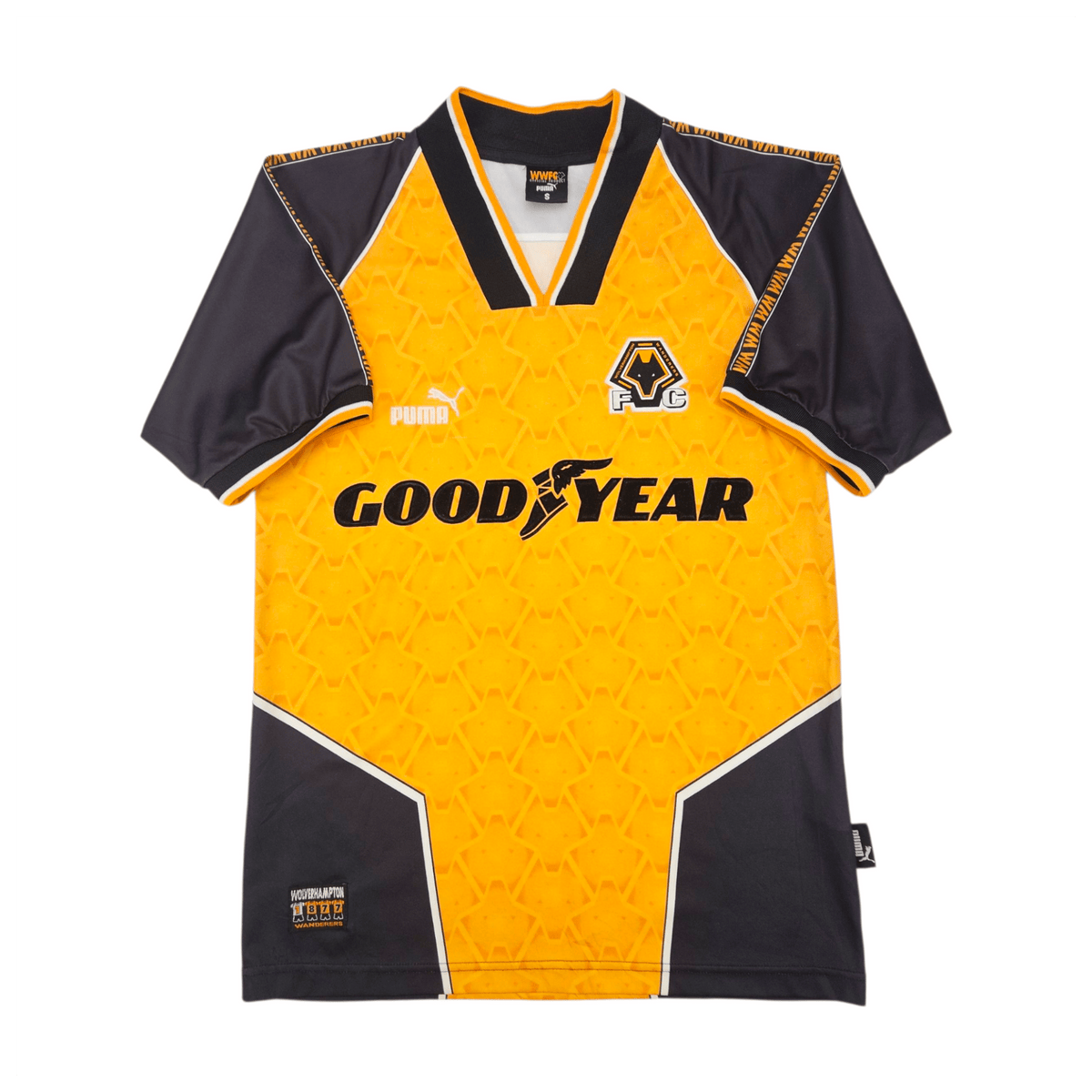 1996/98 Wolverhampton Wanderers Home Football Shirt (S) Puma - Football Finery - FF302716