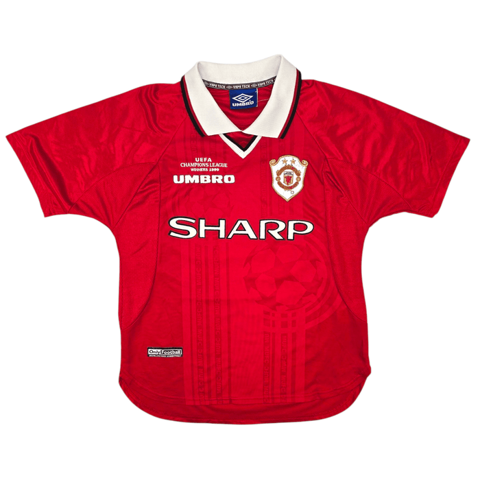 1997/00 Manchester United Home Football Shirt (Y) Umbro - Football Finery - FF301479