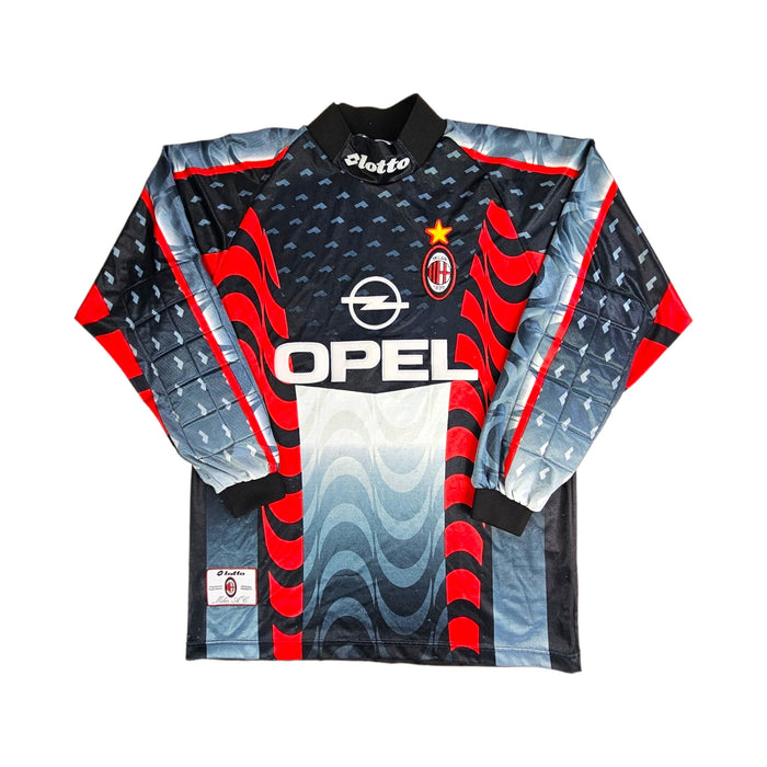 1997/98 AC Milan Goal Keeper Football Shirt (L) Lotto # 1 (Rossi) - Football Finery - FF202995