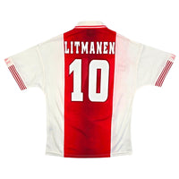 1997/98 Ajax Home Football Shirt (M) Umbro #10 Litmanen - Football Finery - FF204355