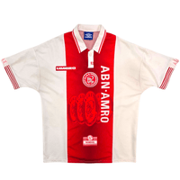 1997/98 Ajax Home Football Shirt (XL) Umbro 4 F.De Boer - Football Finery - FF301411
