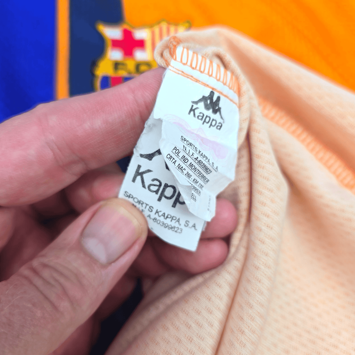 1997/98 Barcelona Away Football Shirt (XL) Kappa - Football Finery - FF302561