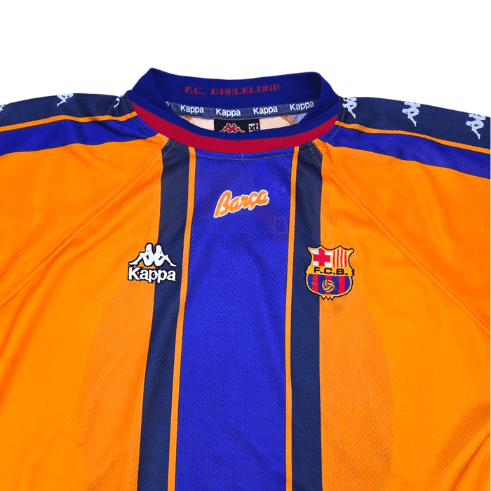 1997/98 Barcelona Away Football Shirt (XL) Kappa - Football Finery - FF302561