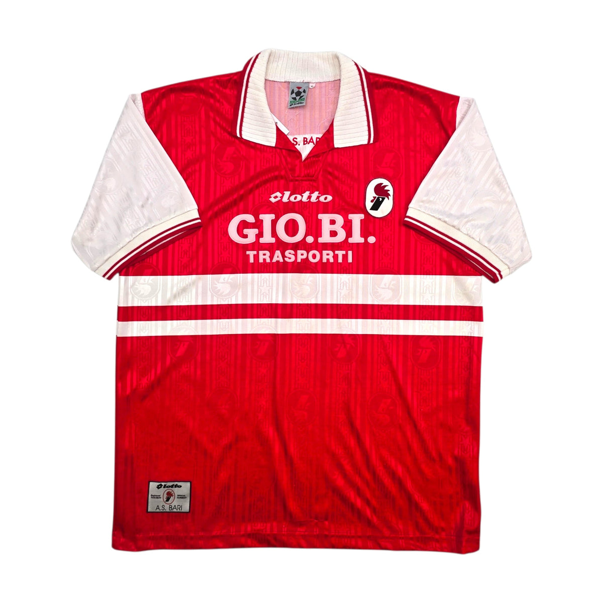 1997/98 Bari Away Football Shirt (XL) Lotto - Football Finery - FF306323