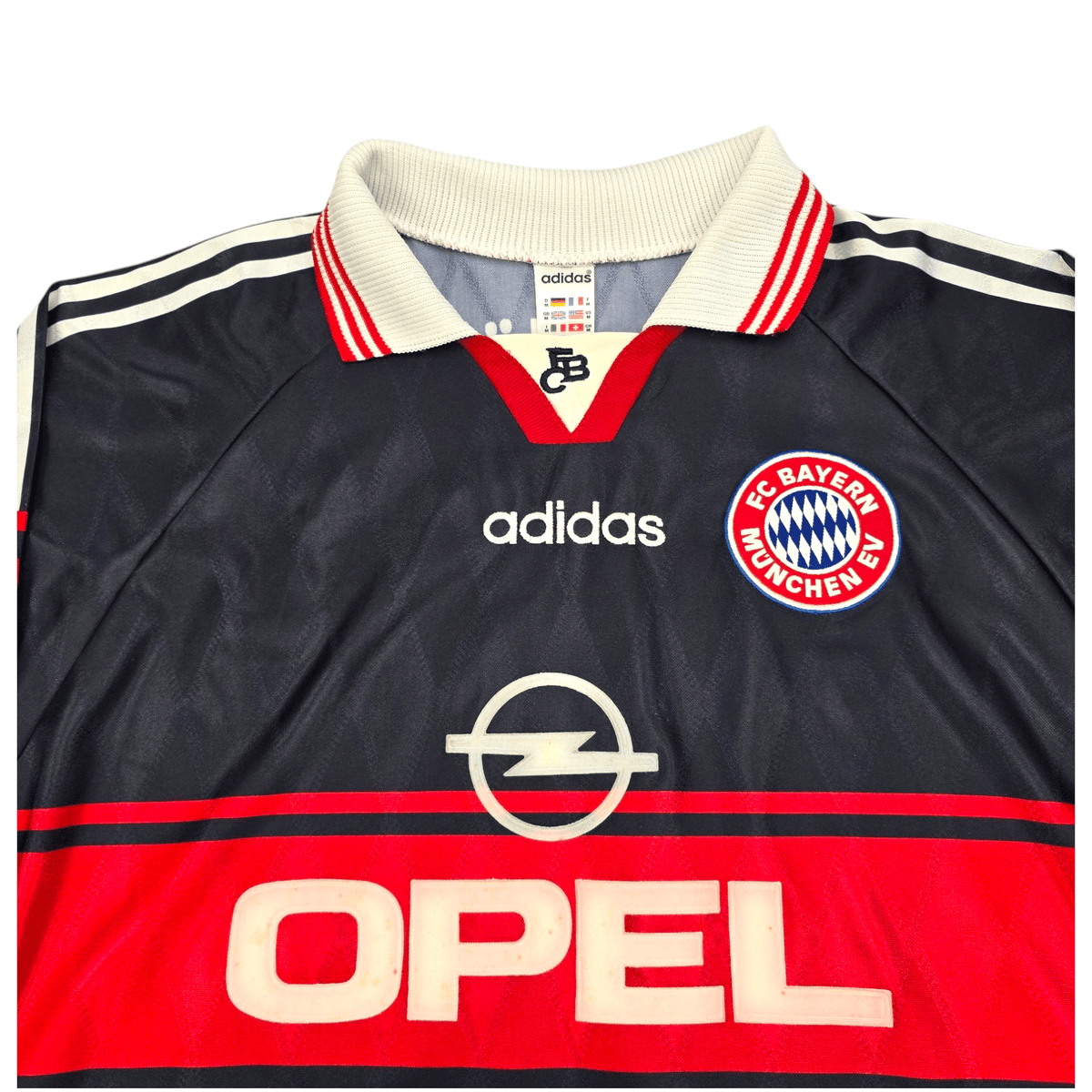 1997/98 Bayern Munich Away Football Shirt (M) Adidas #10 Matthaus - Football Finery - FF300018